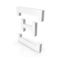 White Greek Letter Xi Icon PNG & PSD Images