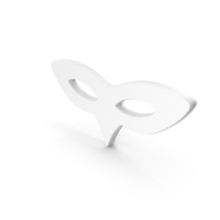 White Masquerade Face Mask Icon PNG & PSD Images