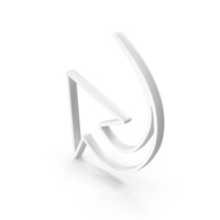 White Circular Motion Arrow Outline Icon PNG & PSD Images
