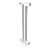 White Greek Letter Lota Outline Icon PNG & PSD Images