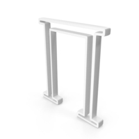 Out Line Greek Letter Pi Icon White PNG & PSD Images