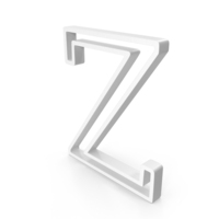 Out Line Greek Letter Zeta Icon White PNG & PSD Images