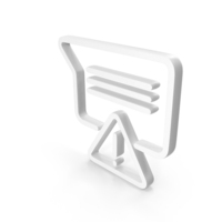 Out Line Messenger Error Communication Failure Icon White PNG & PSD Images