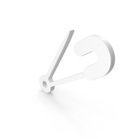 Safety Pin Icon White PNG & PSD Images