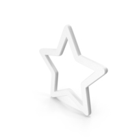 Star Icon White PNG & PSD Images