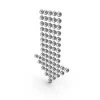 Arrow Down Silver PNG & PSD Images
