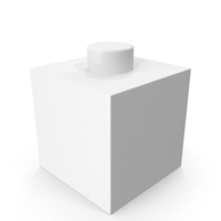 1x1 Thick White Lego Piece PNG & PSD Images