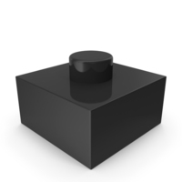 1x1 Thin Black Lego Piece PNG & PSD Images