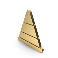 Gold Traffic Cone Icon PNG & PSD Images