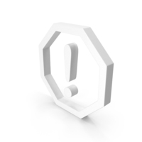 White Warning Icon PNG & PSD Images