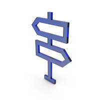 Road sign Icon Glass PNG & PSD Images