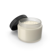 Open Glass Cosmetic Cream Jar PNG & PSD Images