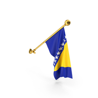 Bosnia And Herzegovina Wall Hanging Flag PNG & PSD Images