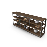 Console French Libary Triple PNG & PSD Images