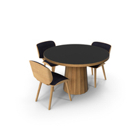 Container Table Bodhi With Linoak Top And Chairs PNG & PSD Images
