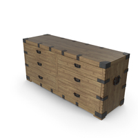 Dresser Vintage Antique Oak Wide PNG & PSD Images