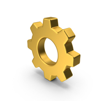Gold Gear Icon PNG & PSD Images