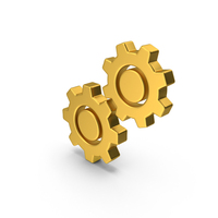 Gold Gears Icon PNG & PSD Images