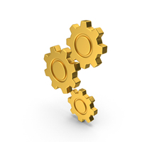 Gold Gears Icon PNG & PSD Images