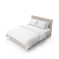 Simple Bed For Hotel Room PNG & PSD Images