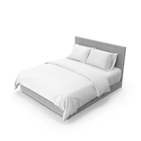 Simple Bed For Hotel Room PNG & PSD Images