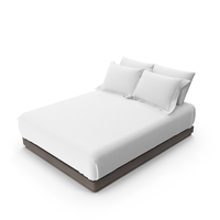 Wooden Hotel Bed PNG & PSD Images