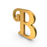 Gold Letter B Icon PNG & PSD Images
