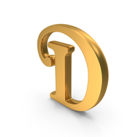 Gold Letter D Icon PNG & PSD Images