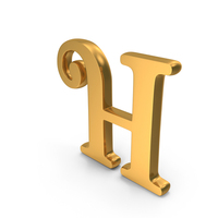 Gold Letter H Icon PNG & PSD Images