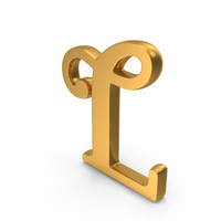Gold Letter L Icon PNG & PSD Images