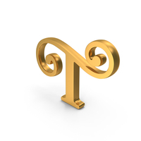Gold Letter T Icon PNG & PSD Images