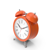 Orange Alarm Clock PNG & PSD Images