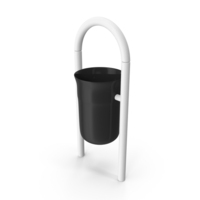 Street Trash Bin Black And White PNG & PSD Images