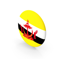 Golden Flag Badge of Brunei PNG & PSD Images