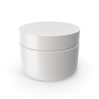 Cream Jar (White) PNG & PSD Images