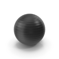 Yoga Exercise Ball (Black) PNG & PSD Images