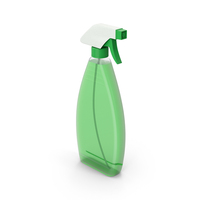 Glass Cleaner Spray Bottle Green PNG & PSD Images