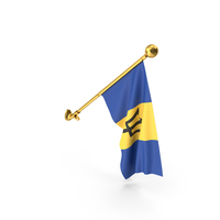 Barbados Wall Hanging Flag PNG & PSD Images