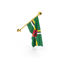 Dominica Wall Hanging Flag PNG & PSD Images