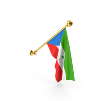 Wall Hanging Flag Equatorial Guinea PNG & PSD Images