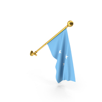 Wall Hanging Flag Federated States of Micronesia PNG & PSD Images