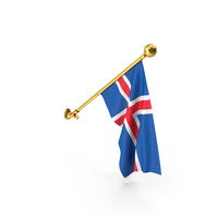 Wall Hanging Flag Iceland PNG & PSD Images