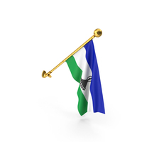 Lesotho Wall Hanging Flag PNG & PSD Images