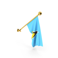 Wall Hanging Flag Saint Lucia PNG & PSD Images