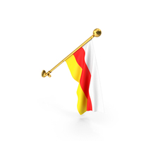 South Ossetia Wall Hanging Flag PNG & PSD Images