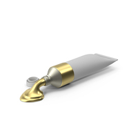 Gold Color Tube PNG & PSD Images