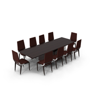 Table With Chairs Costantini Pietro PNG & PSD Images