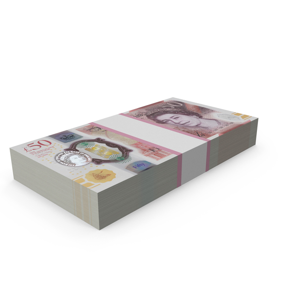 British Currency 50 Pounds Pack PNG & PSD Images