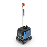 Delivery Robot Kiwibot Cyan PNG & PSD Images