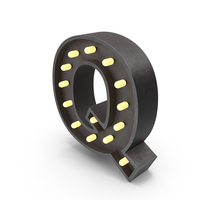 Bulb Letter Q PNG & PSD Images